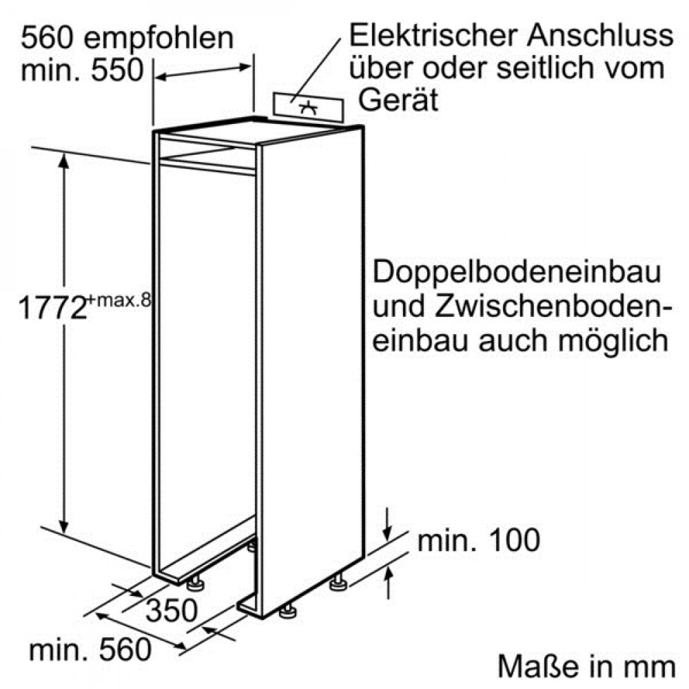 Встраиваемый морозильный шкаф Bosch GIN38P60